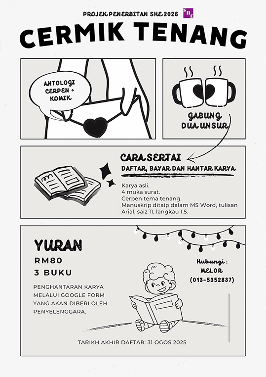PROJEK PENERBITAN BUKU: CERMIK TENANG (CERPEN + KOMIK)-img